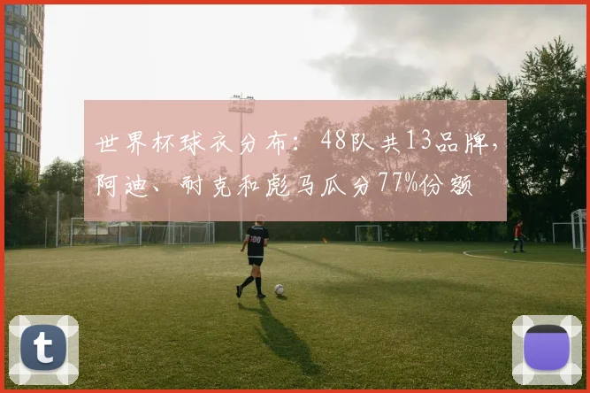 世界杯球衣分布：48队共13品牌，阿迪、耐克和彪马瓜分77%份额